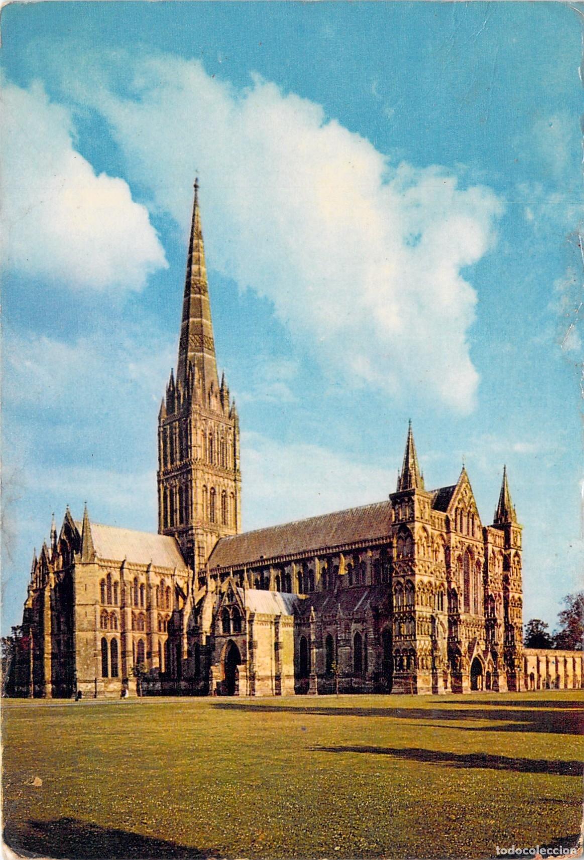 Postkarten: Postal de la Catedral de Salisbury, Inglaterra