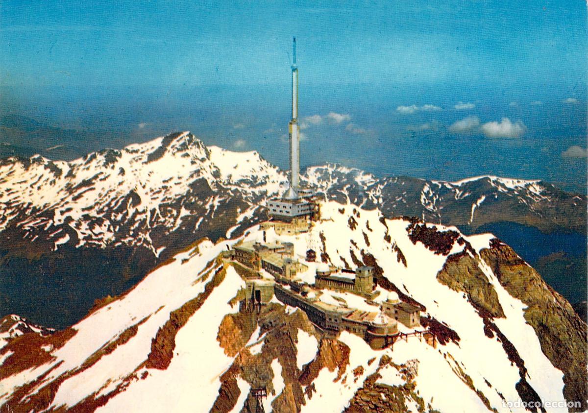 Postkarten: Postal de Vista A&eacute;rea del Pic du Midi de Bigorre en los Pirineos