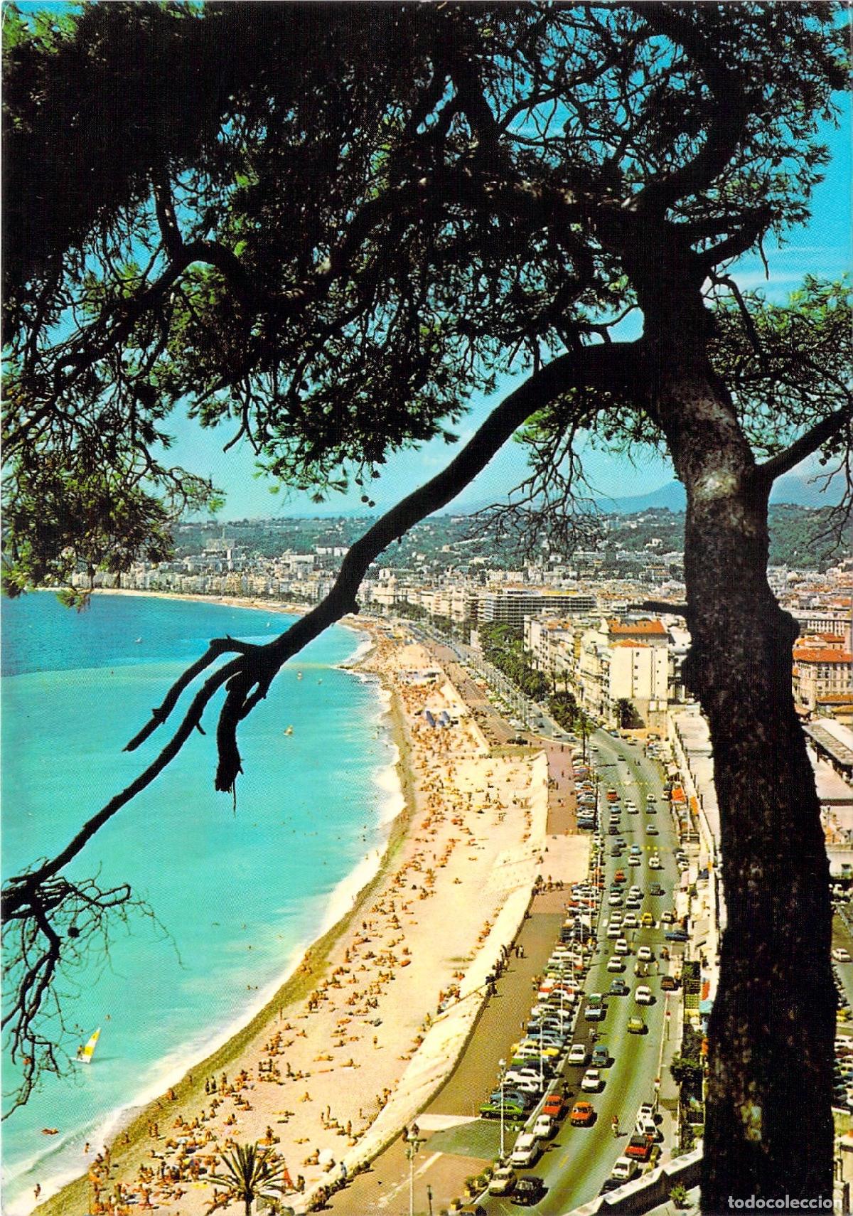 Cartes Postales: Postal de Niza Francia Vista de la Playa y Promenade des Anglais