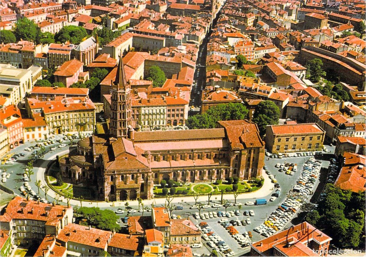Cartes Postales: Postal de la Bas&iacute;lica de Saint-Sernin, Toulouse, Francia