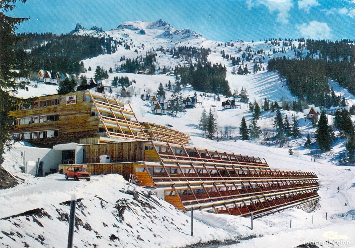 Cartes Postales: Postal Estaci&oacute;n de Esqu&iacute; Les Arcs y Hotel Winston, Saboya