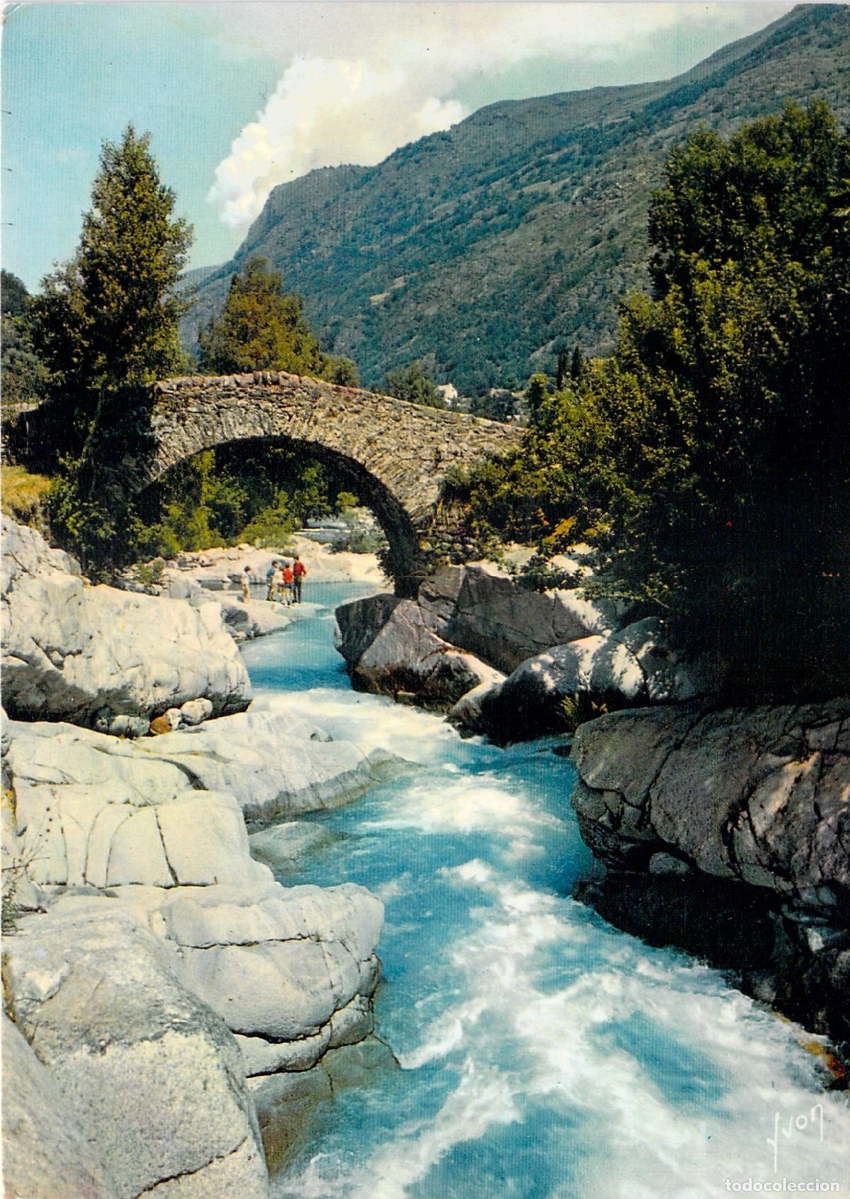 Cartes Postales: Postal de Pont de G&egrave;dre, Environs de Gavarnie, Pirineos, Francia