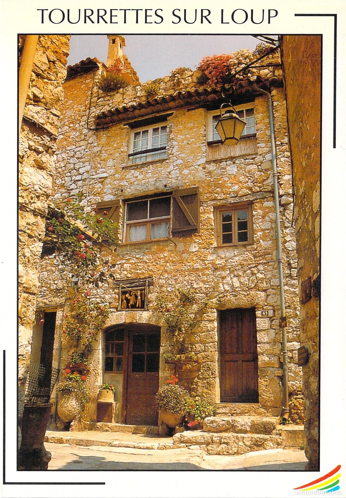 Cartes Postales: Postal de Tourrettes-sur-Loup - Fachada Hist&oacute;rica en la Costa Azul