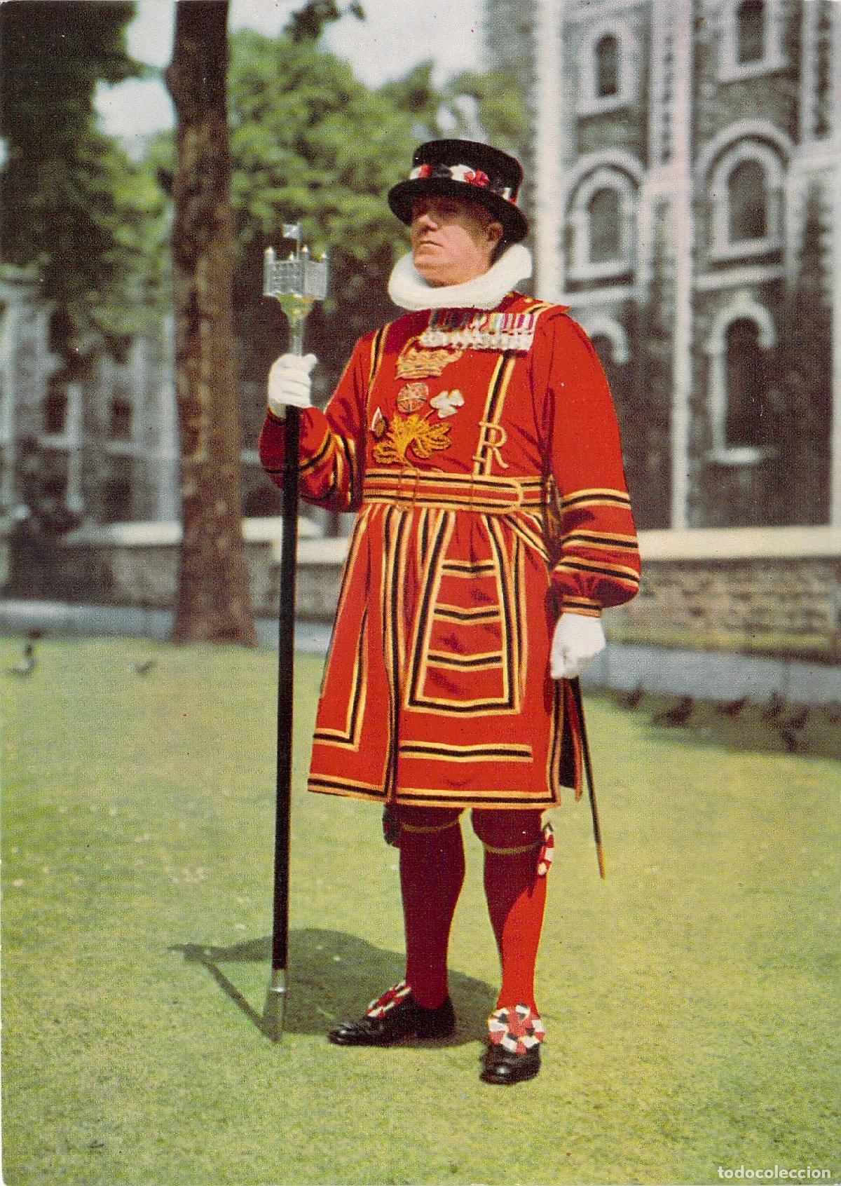 Cartes Postales: Postal Torre de Londres, Jefe de los Yeomen Warders