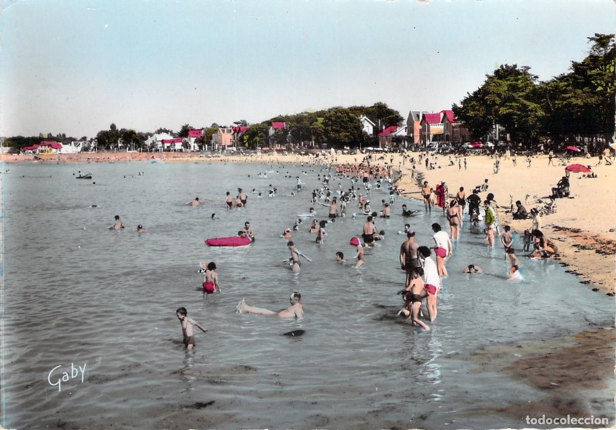 Cartes Postales: Postal de la Playa Norte de Fouras Francia, Escena de Ba&ntilde;istas