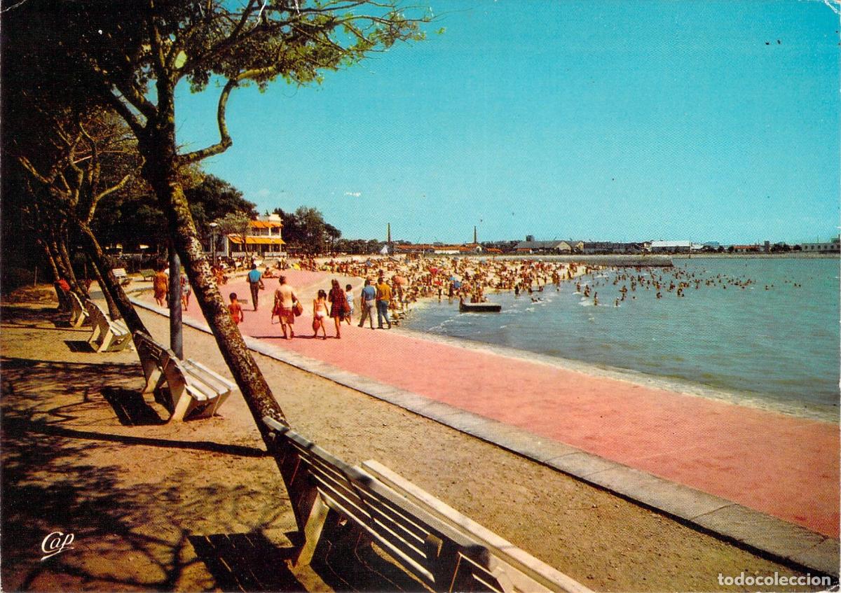Postales: Postal de La Rochelle - Vista de La Plage con Paseo Mar&iacute;timo
