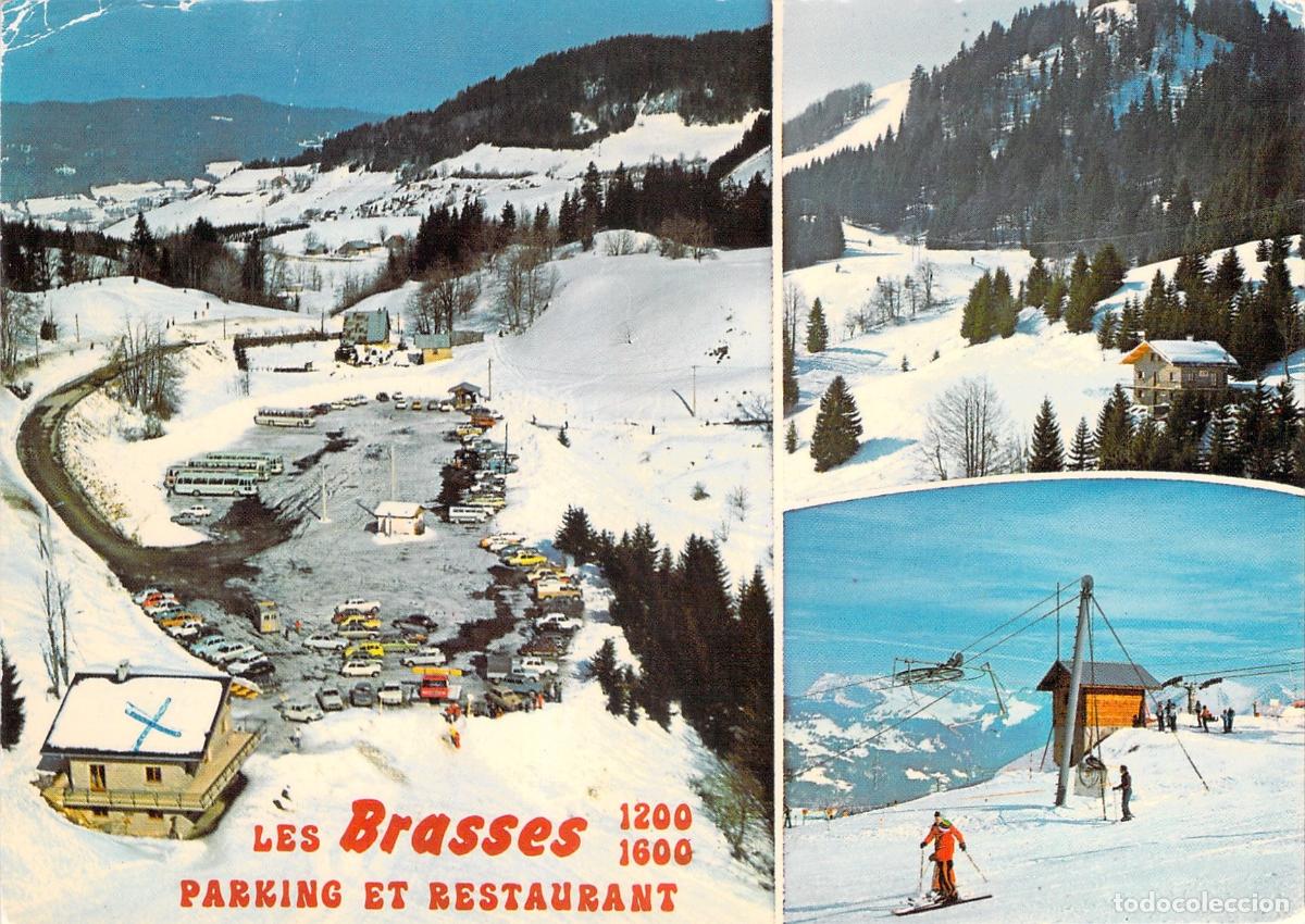 Postales: Postal de la Estaci&oacute;n de Esqu&iacute; Les Brasses en Alta Saboya