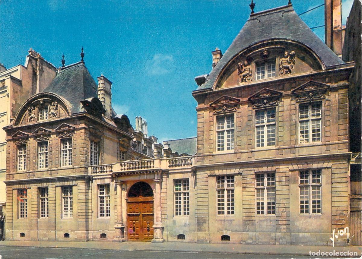 Postales: Postal H&ocirc;tel de Sully en Par&iacute;s, Edificios Hist&oacute;ricos del Marais