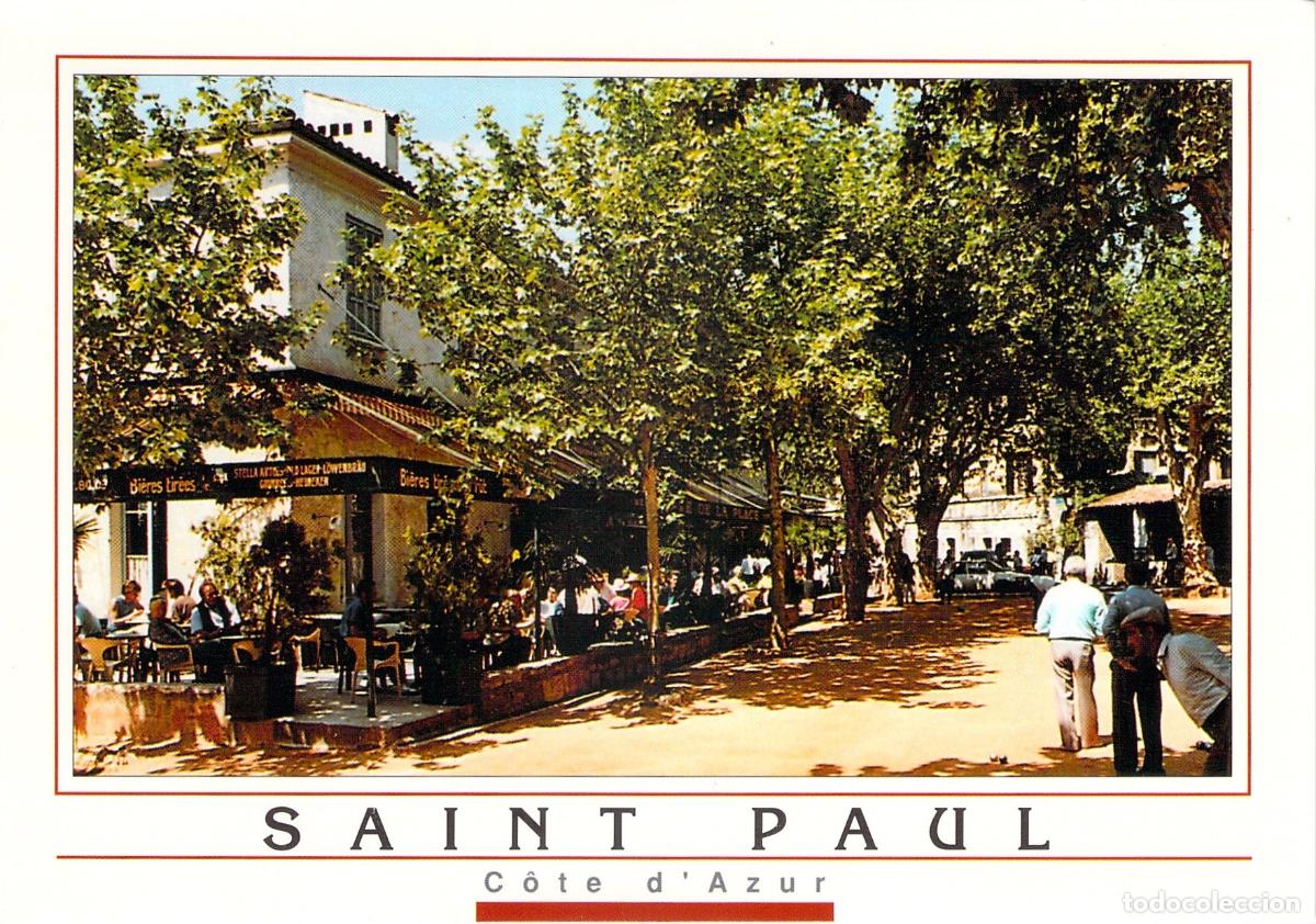 Postales: Postal Saint-Paul-de-Vence Plaza y Juego de Bolas C&ocirc;te d'Azur