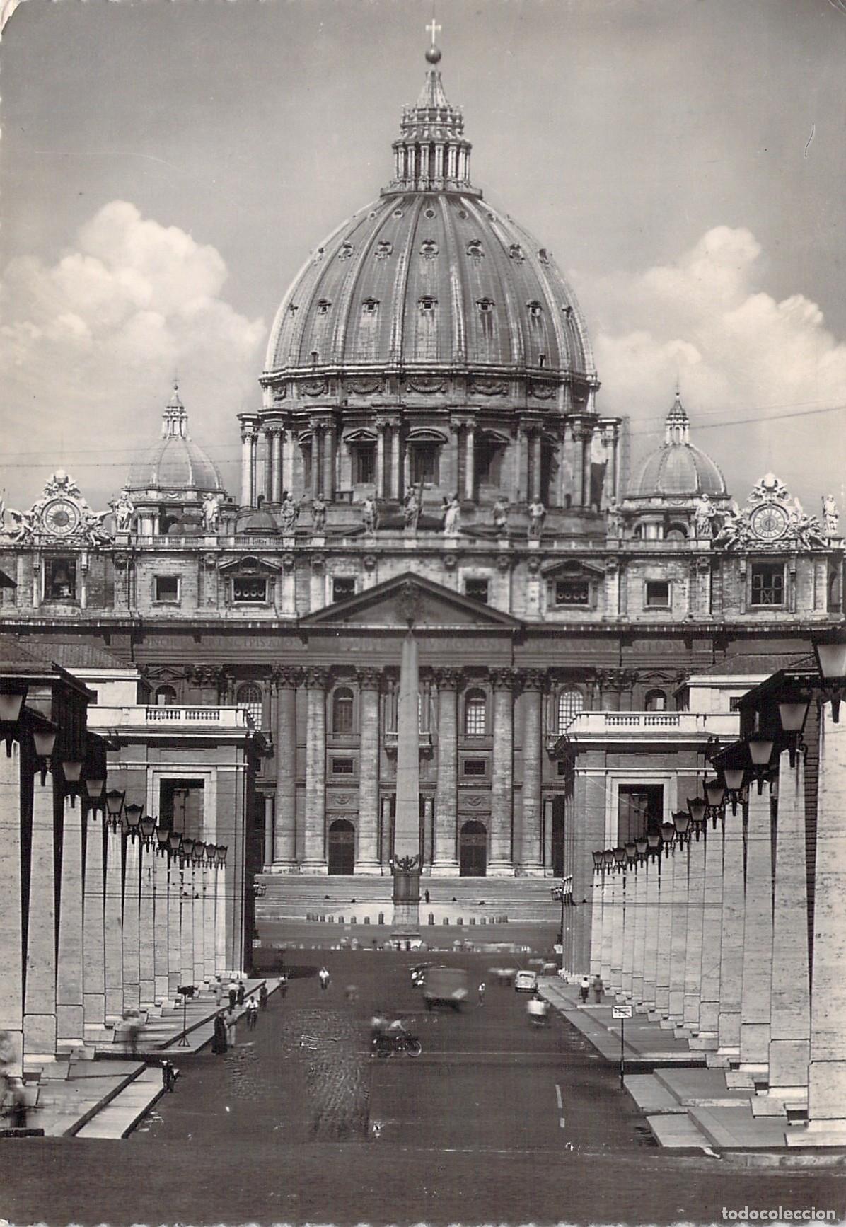 Postales: Postal de la Bas&iacute;lica de San Pedro en Roma y el Vaticano