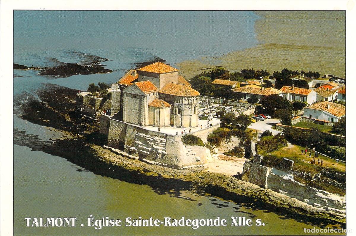 Postales: Postal Iglesia Sainte-Radegonde en Talmont, Charente-Maritime