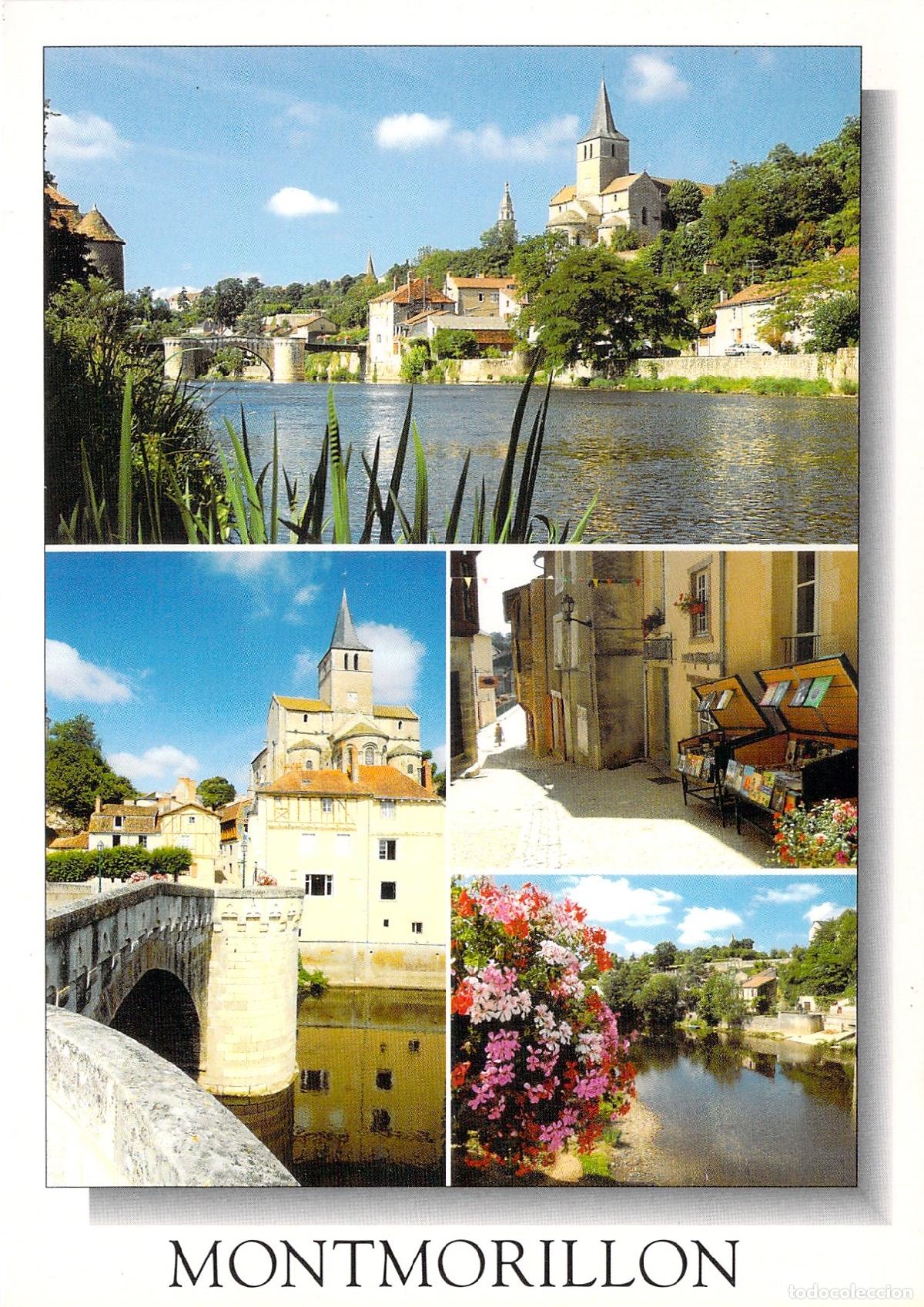 Postales: Tarjeta Postal Multivista de Montmorillon R&iacute;o Gartempe Francia