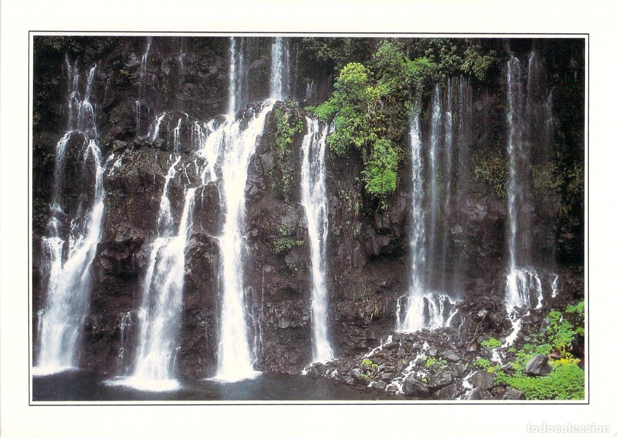 Postales: Postal Cascada Langevin Grand Galet Isla de la Reuni&oacute;n Paisaje Natural