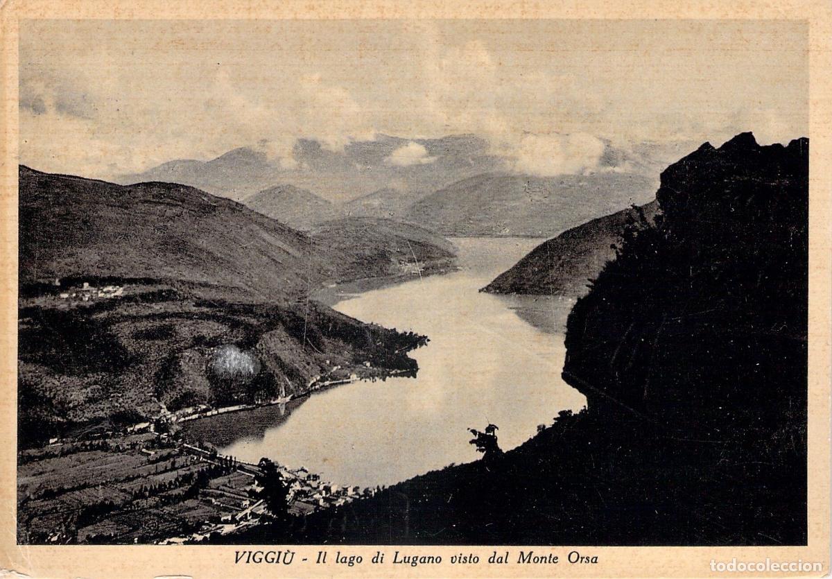 Postales: Postal de Viggi&ugrave; con Vista al Lago de Lugano desde el Monte Orsa