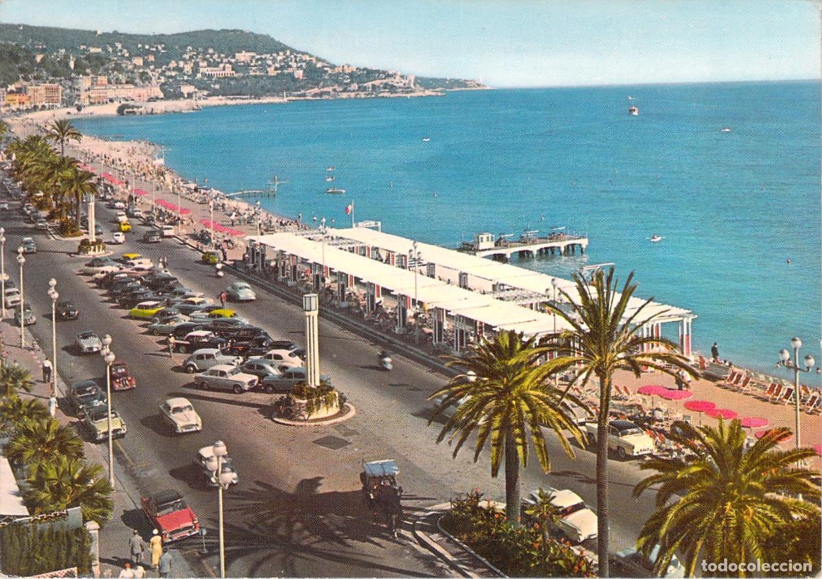 Postales: Postal de la Promenade des Anglais y Mont-Boron en Niza, Francia