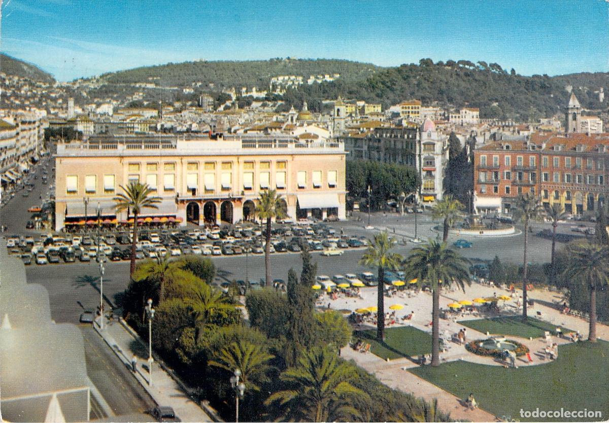 Postales: Postal de Niza con la Plaza Mass&eacute;na y el Casino Municipal