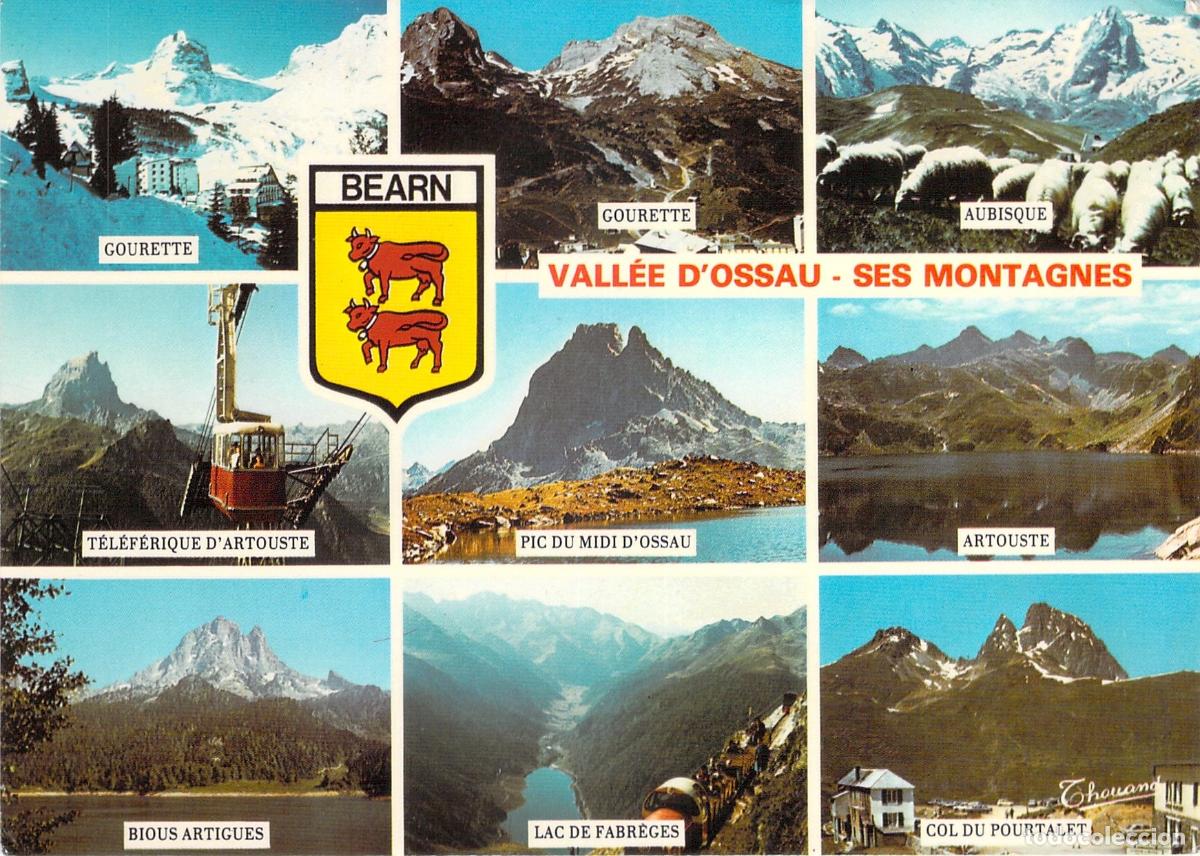 Postales: Postal Multivista de la Vall&eacute;e d'Ossau y Pirineos B&eacute;arn