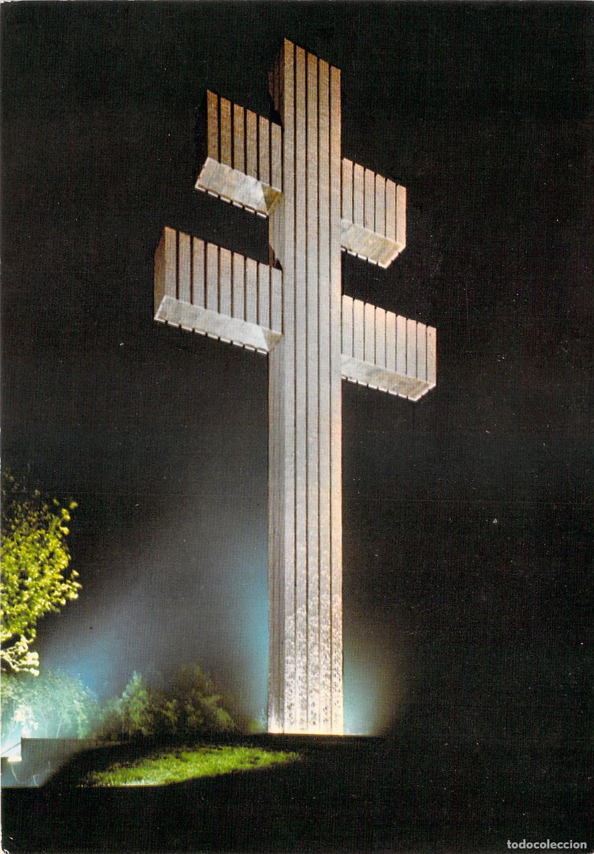 Postkarten: Postal Memorial General de Gaulle Cruz de Lorena Iluminada