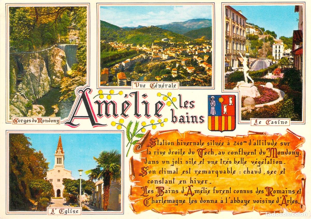 Postkarten: Postal Multivista de Am&eacute;lie-les-Bains Pirineos Orientales