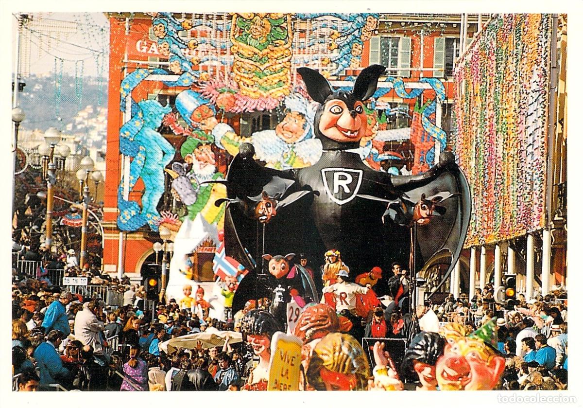 Postkarten: Postal Carnaval de Niza Carroza de Murci&eacute;lago Francia