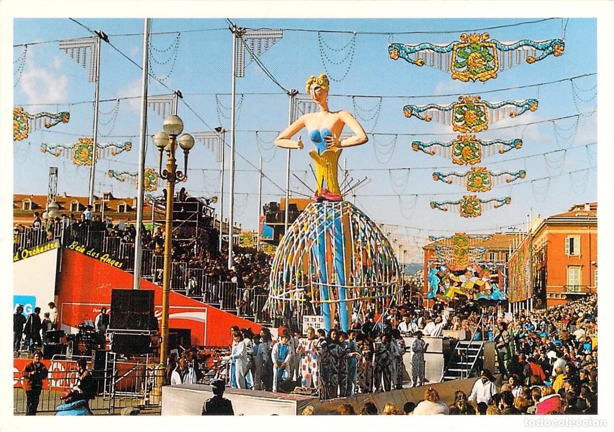 Postkarten: Postal del Carnaval de Niza Francia con Desfile de Carrozas