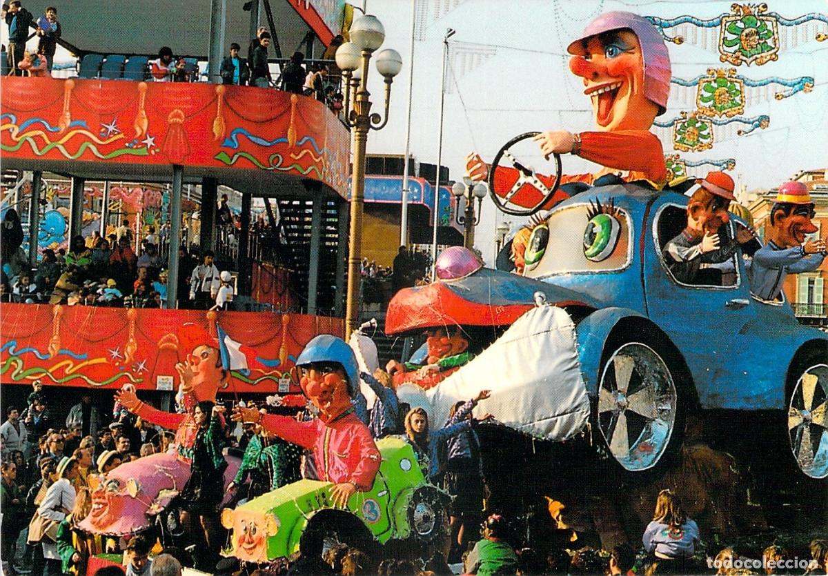 Postkarten: Postal Carnaval de Niza Francia Desfile de Carrozas