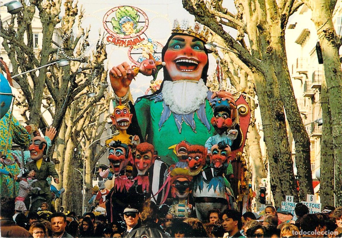 Postkarten: Postal Carnaval de Niza Carroza de Desfile Francia