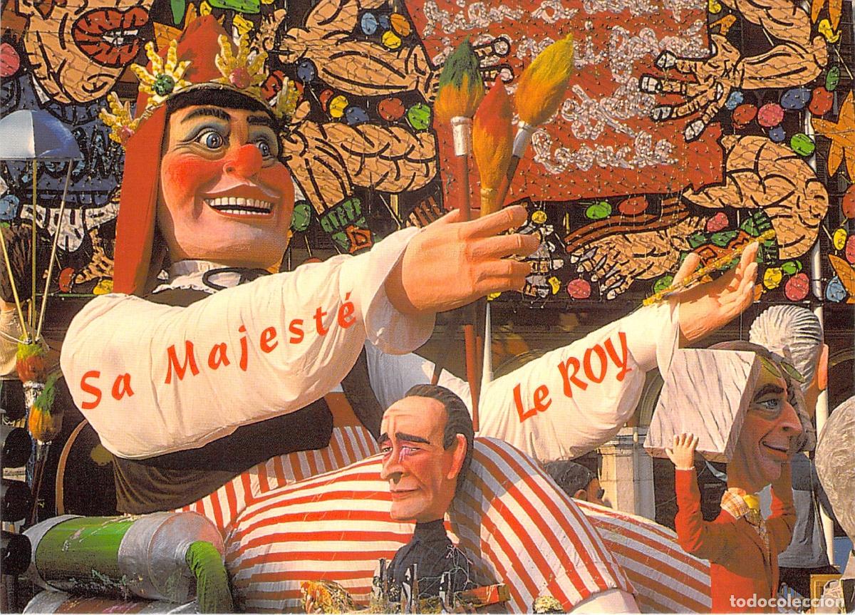 Postkarten: Postal de Niza Carnaval Carroza de Sa Majest&eacute; Le Roy