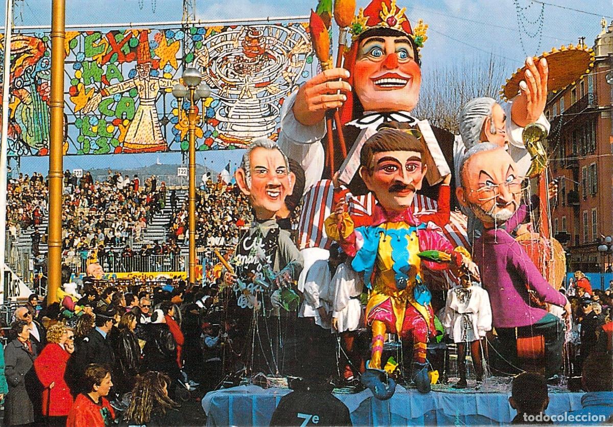 Postais: Postal del Carnaval de Niza con Gran Carroza Aleg&oacute;rica