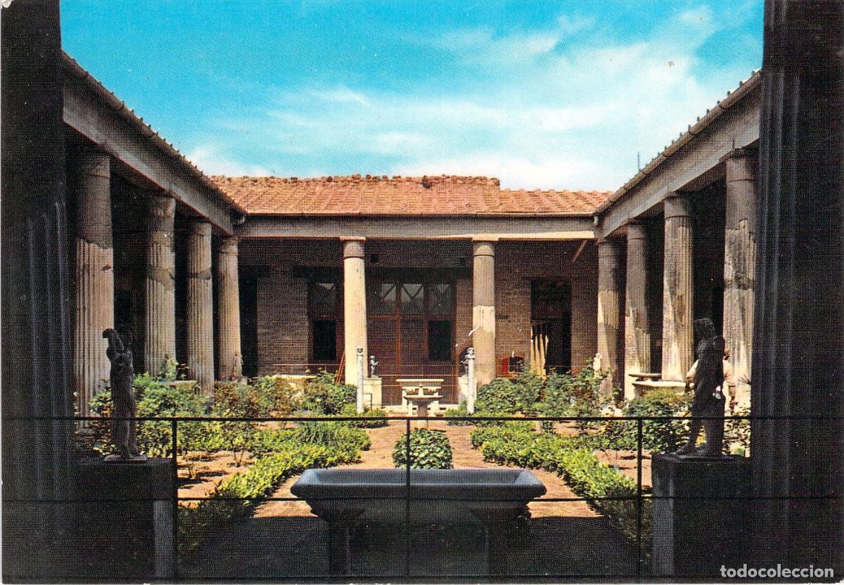 Postais: Postal de Pompeya, Italia - Casa de los Vettii y Jard&iacute;n Peristilo