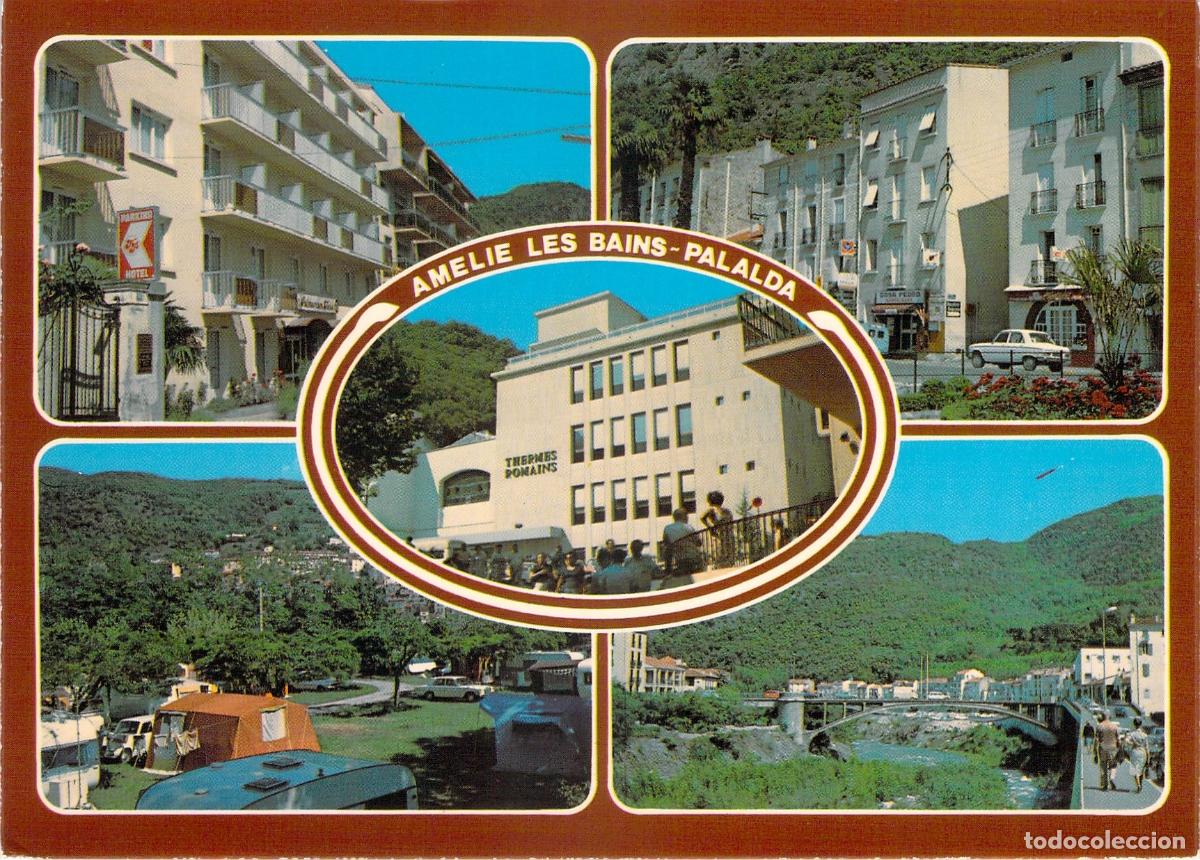 Postkarten: Postal Multivista de Am&eacute;lie-les-Bains-Palalda y Termas Romanas