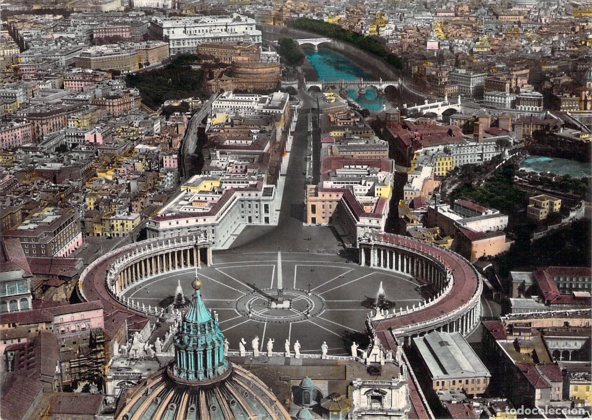 Postkarten: Postal de Vista A&eacute;rea de la Plaza de San Pedro en Roma