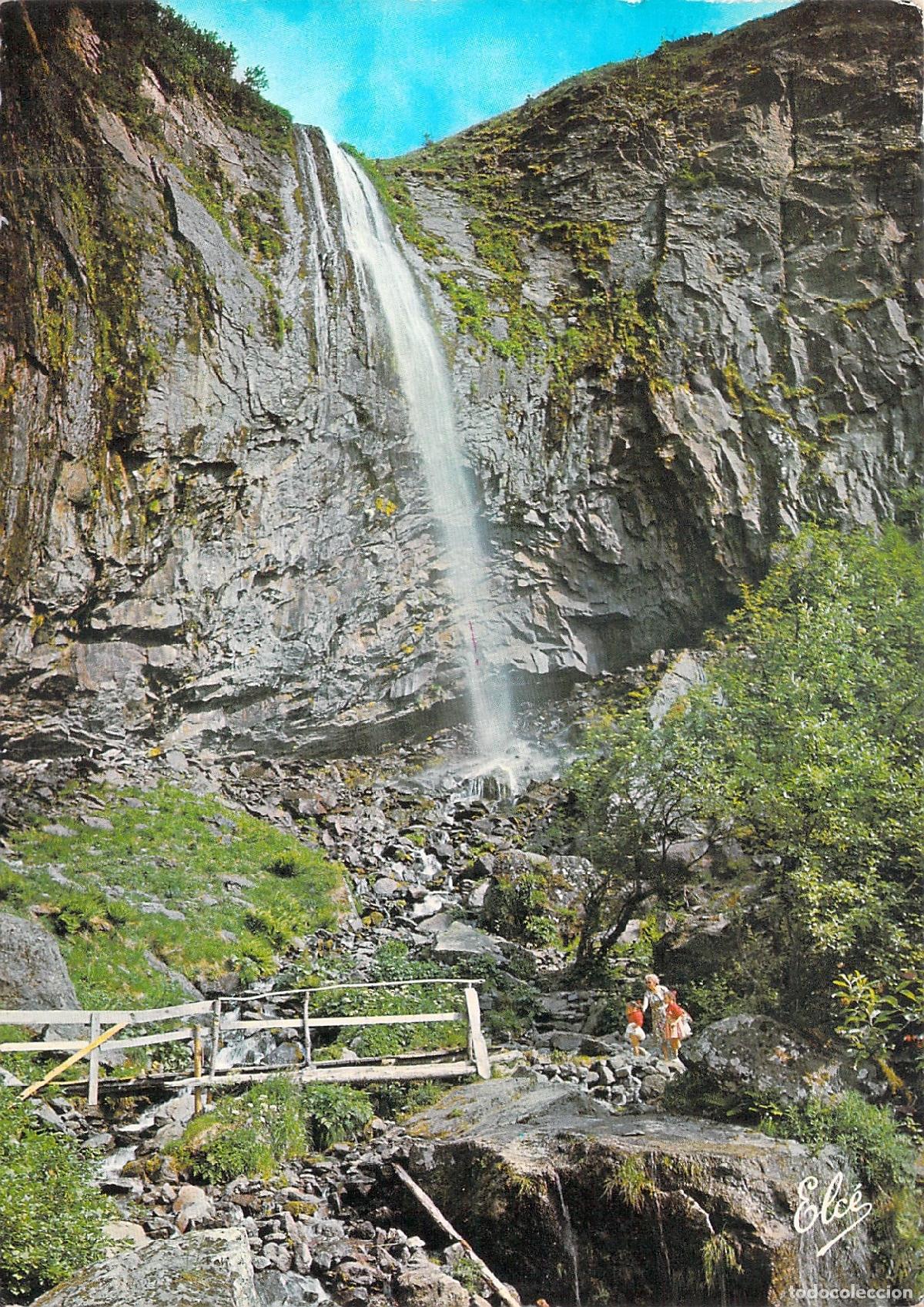 Postales: Postal de la Grande Cascade en Le Mont-Dore, Francia