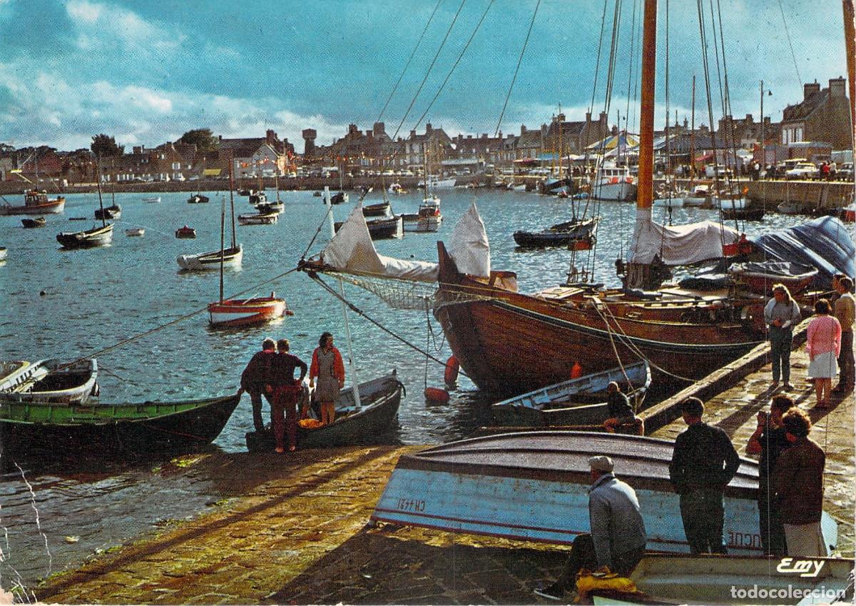 Postales: Postal de Barfleur: Contraluz en el Puerto de Normand&iacute;a