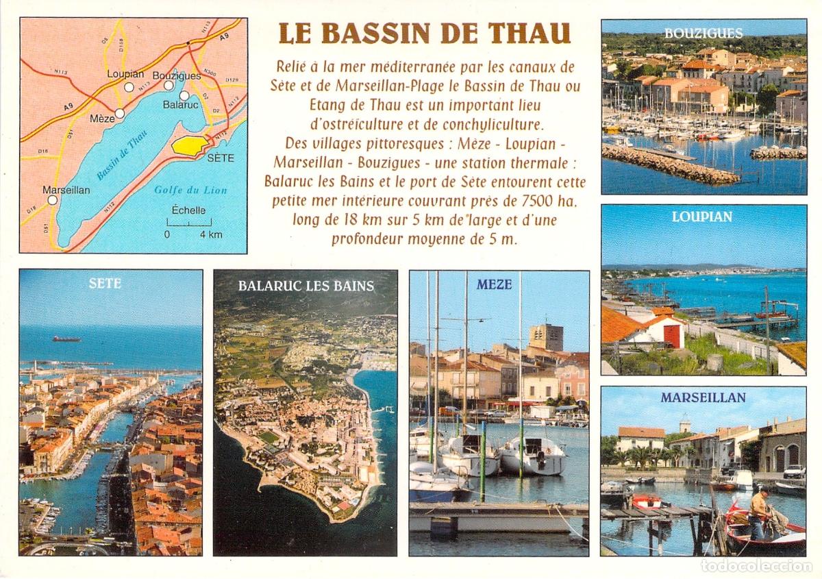 Postales: Postal Multivista de Le Bassin de Thau H&eacute;rault Francia