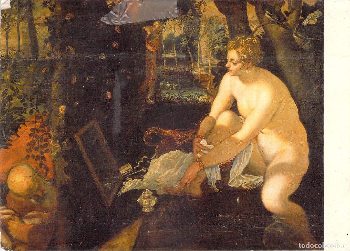 Postales: Postal de Arte Tintoretto: Susana y los Viejos, Viena