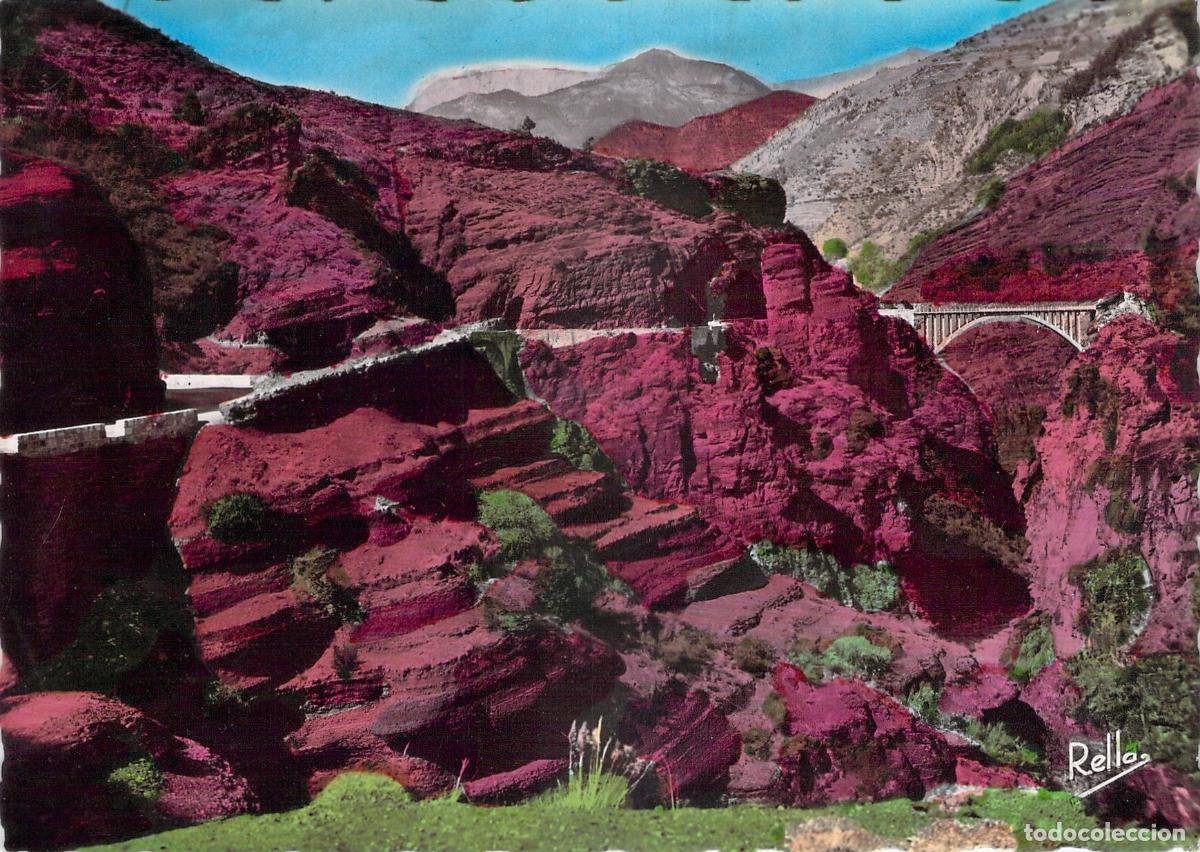 Postales: Postal de las Gargantas de Daluis y Puente del Saut de la Mari&eacute;e
