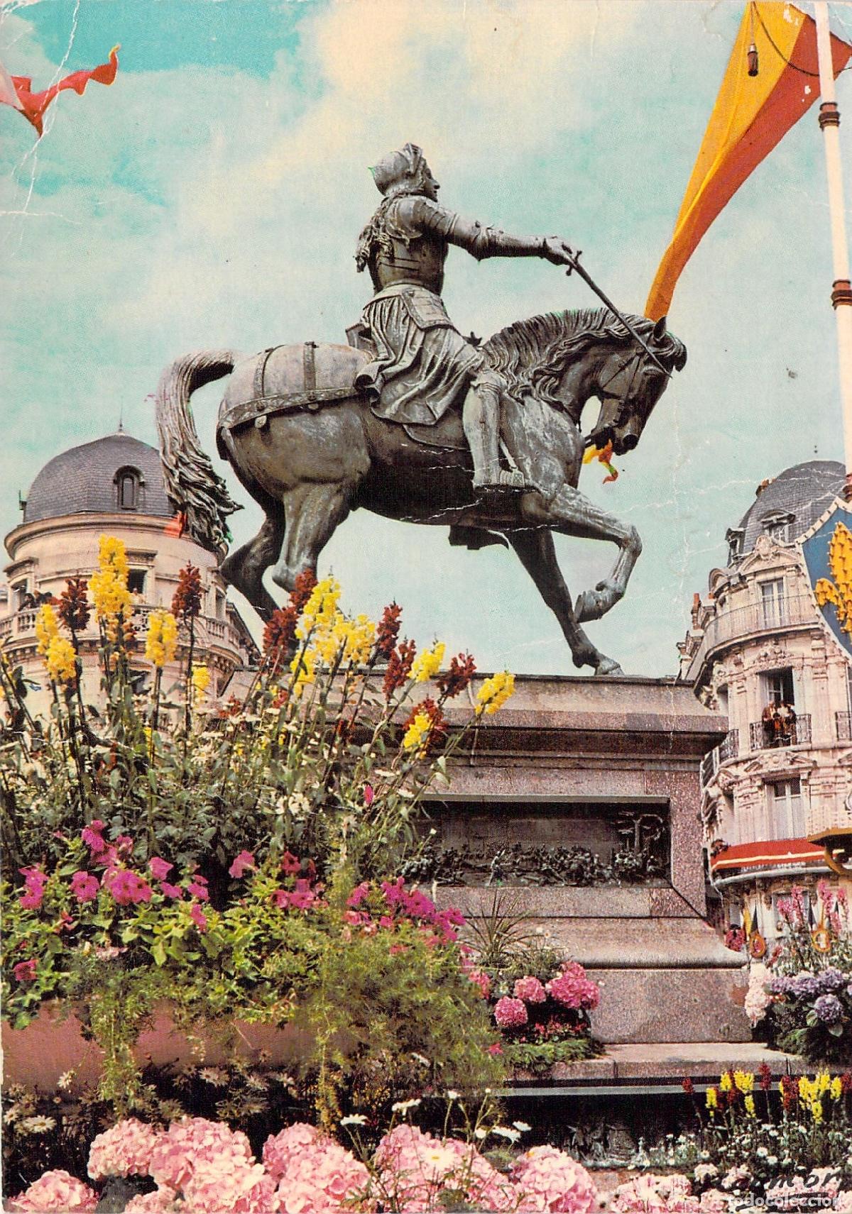 Postales: Postal de la Estatua de Juana de Arco en Orleans