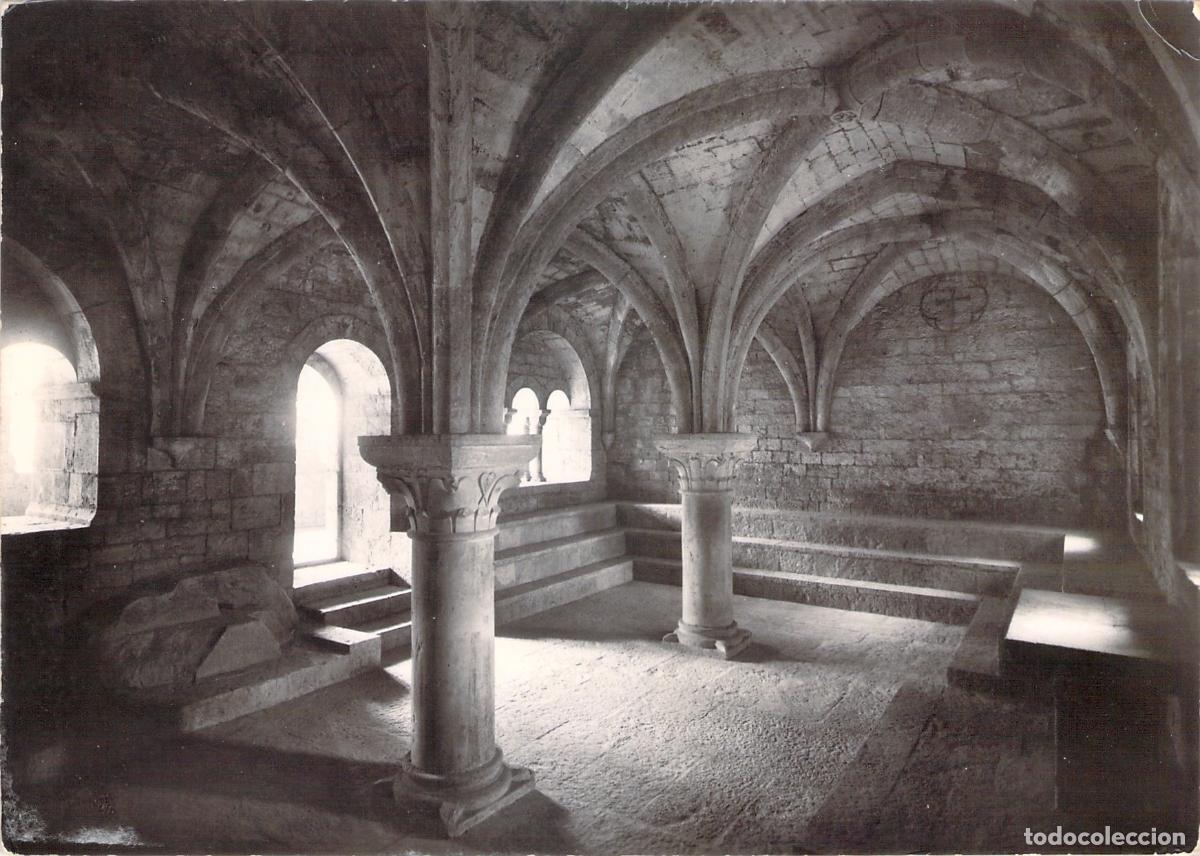 Cartes Postales: Postal de la Sala Capitular, Abad&iacute;a de Le Thoronet, Var, Francia
