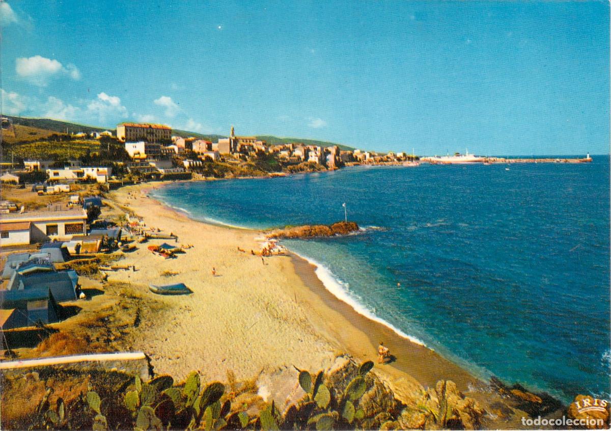 Cartes Postales: Postal de la Playa y la Ciudad de Propriano en C&oacute;rcega Francia