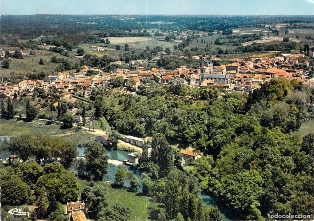 Cartes Postales: Postal Vista A&eacute;rea de La Roche-Chalais Dordogne