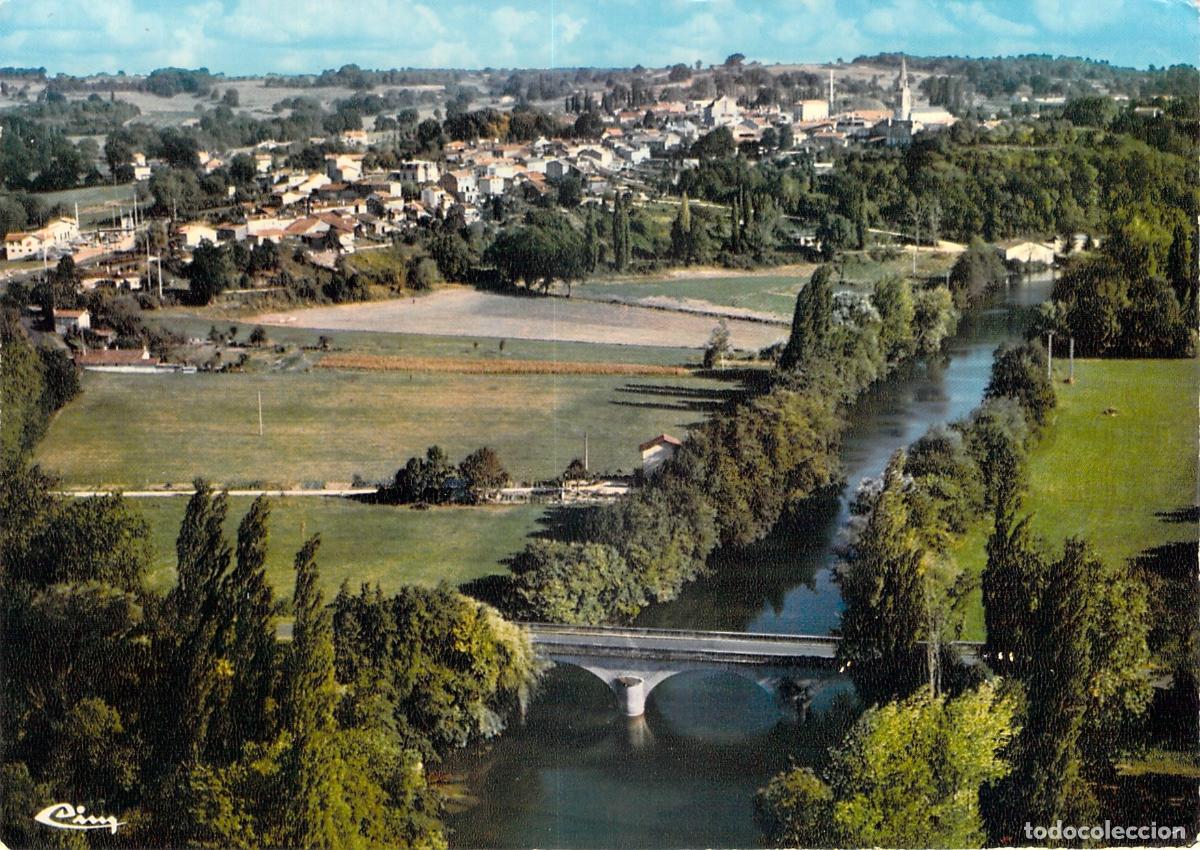 Cartes Postales: Postal de La Roche-Chalais, Valle de la Dronne y Vista de la Ciudad