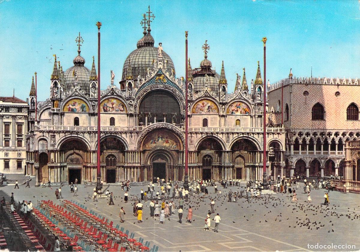 Postales: Postal de la Bas&iacute;lica de San Marcos en Venecia, Italia