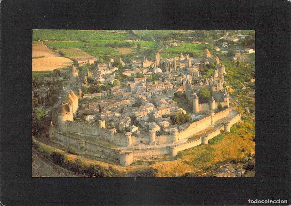 Postales: Postal de la Cit&eacute; de Carcassonne Vista A&eacute;rea de la Ciudad Fortificada