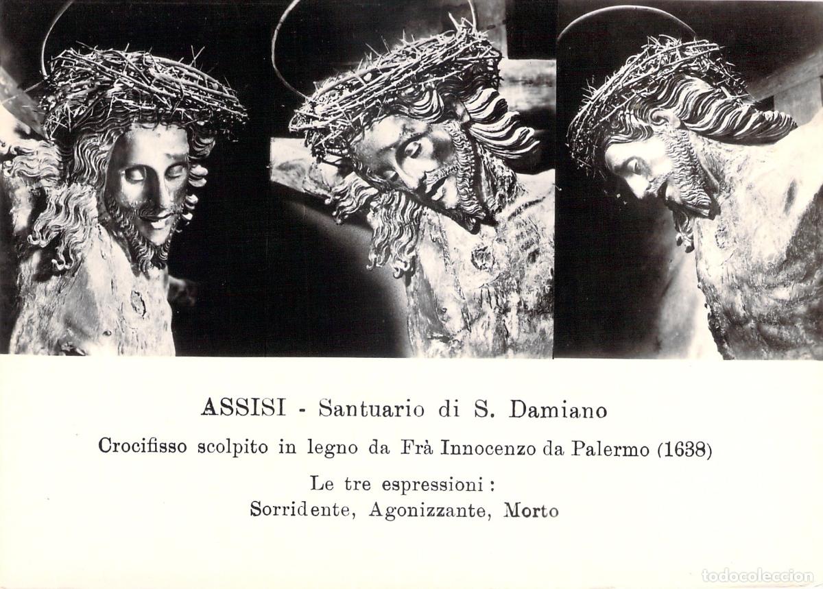 Postales: Postal de As&iacute;s, Santuario de San Damiano y Crucifijo Esculpido