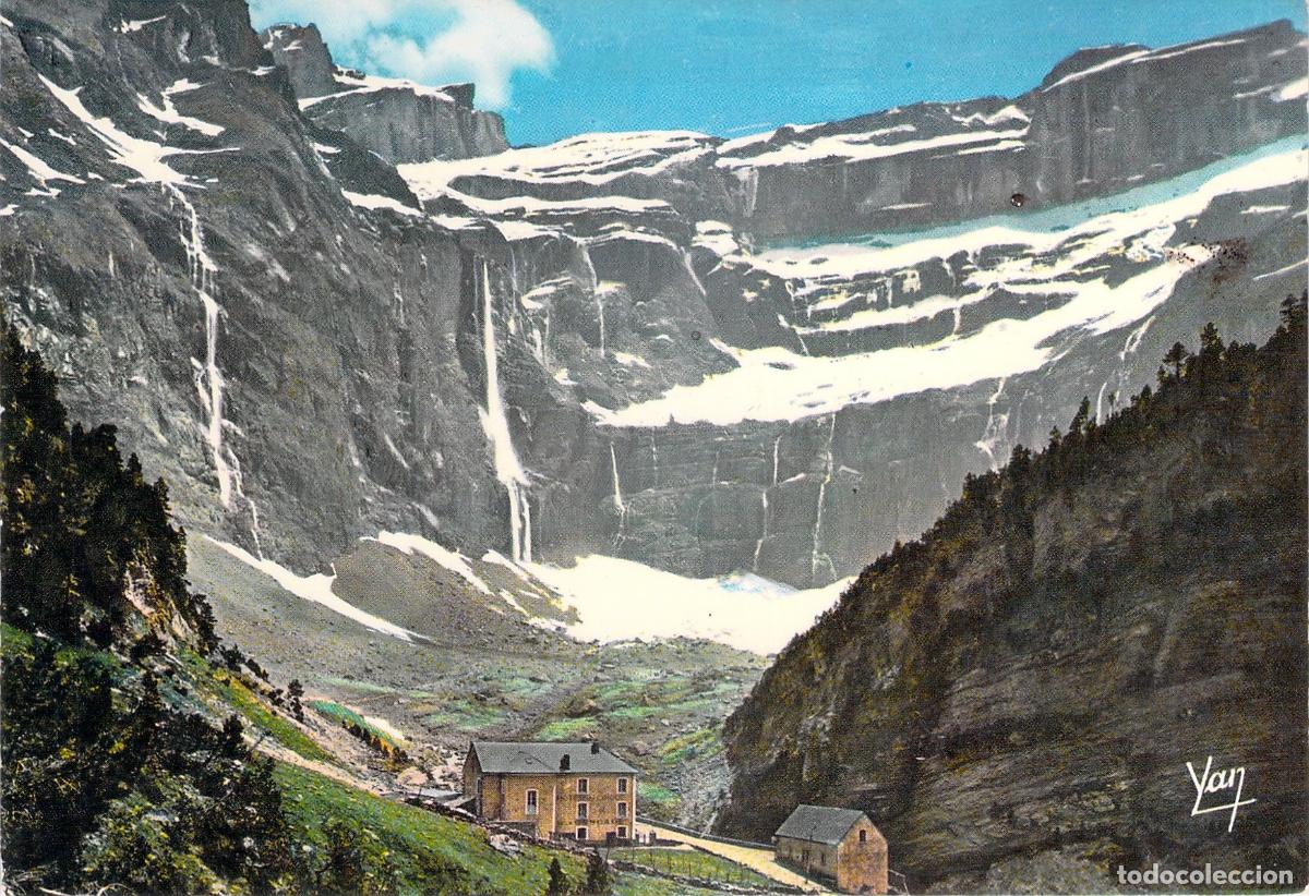 Postales: Postal del Cirque de Gavarnie y la Gran Cascada, Pirineos Franceses