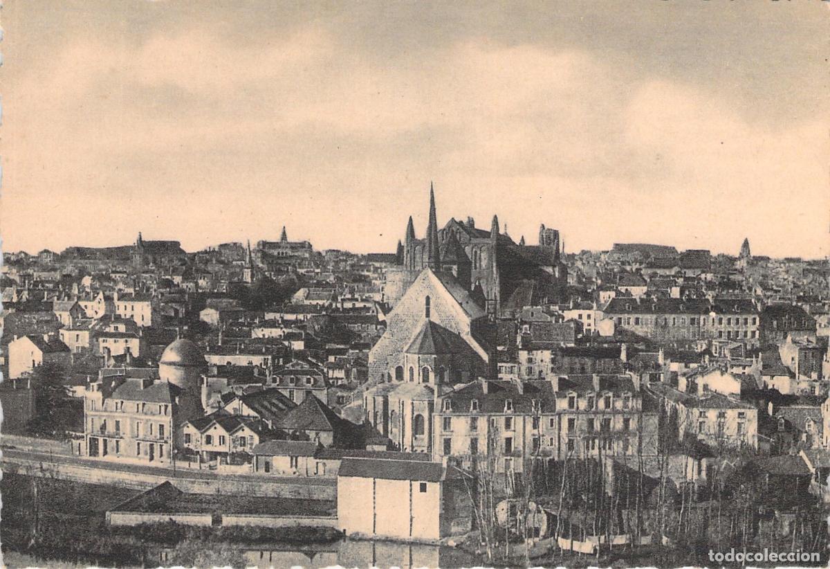 Postkarten: Postal de Vista General de Poitiers sobre el Clain, Francia