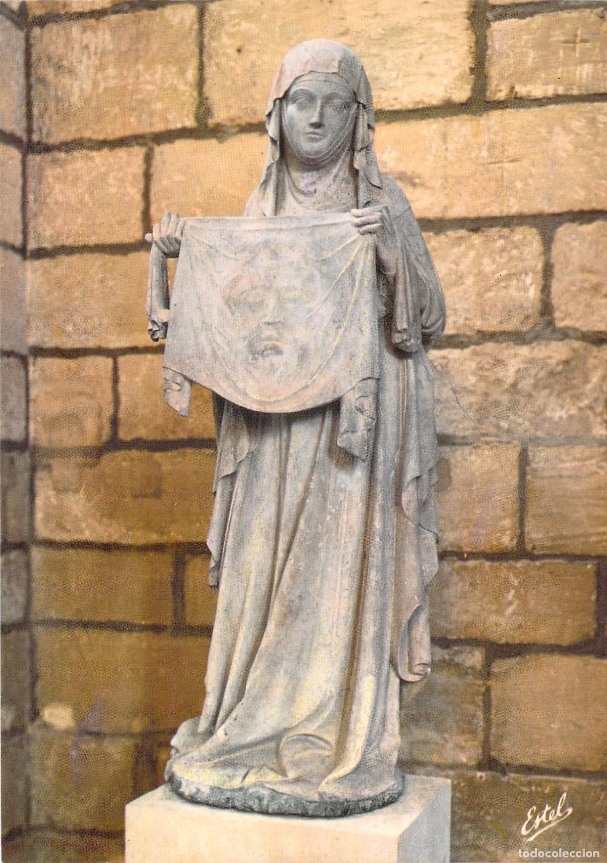 Postkarten: Postal de la Estatua de Santa Ver&oacute;nica, Colegiata de &Eacute;couis