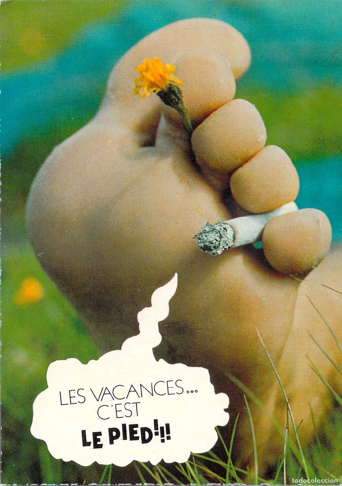 Postkarten: Postal Humor&iacute;stica Francesa Les Vacances C'est Le Pied