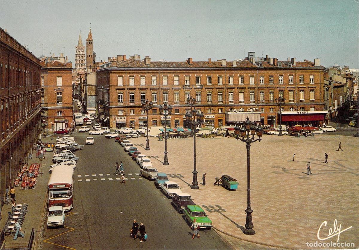 Postkarten: Postal de Toulouse Place du Capitole y Rue du Taur